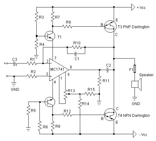 Hi-Fi power amplifier circuit and power supply circuit 