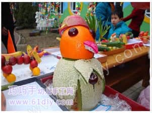 Fruit and vegetable handmade - clown