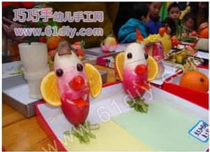 Radish Clown (fruit and vegetable handmade)