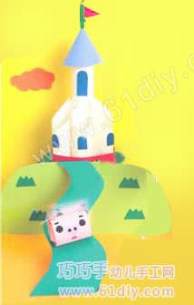 Paper core handmade - beautiful castle