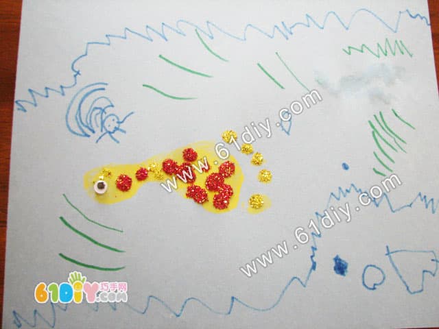 Footprint Graffiti - Small Fish