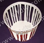 Disposable paper bowl lantern making illustration