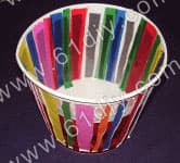 Disposable paper bowl lantern making illustration