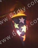 Ice cream tube lantern making
