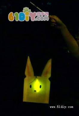 How to make a small rabbit lantern