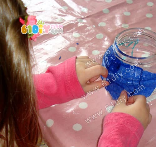 Glass bottle lantern making