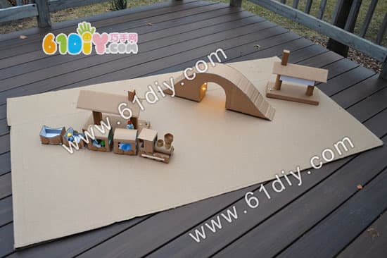 Cardboard handmade - bridge