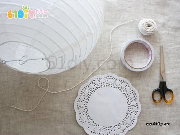 Cake paper lantern making process