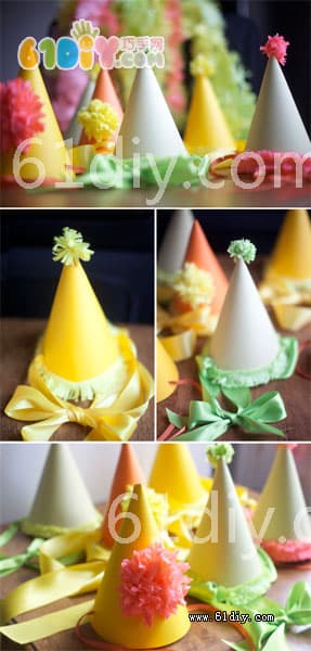 Party cone hat handmade