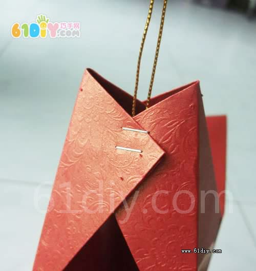 Red envelope star lantern making illustration