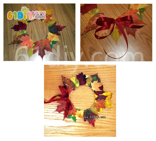 Handmade of leaves