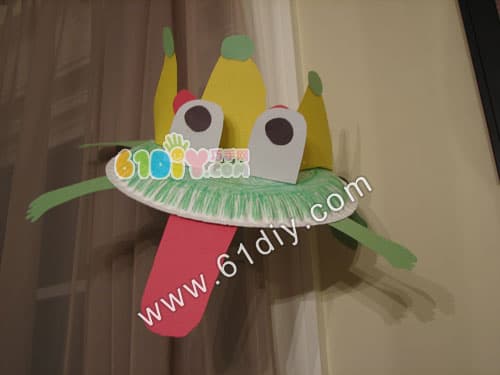 Paper tray frog king handmade