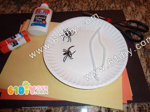 Halloween handmade spider web