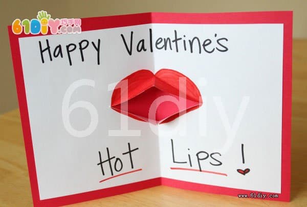 KISS card making for Valentine's Day