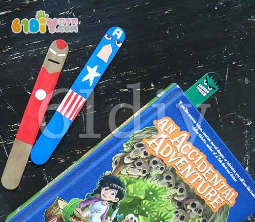 Ice cream bar cartoon fun bookmark making