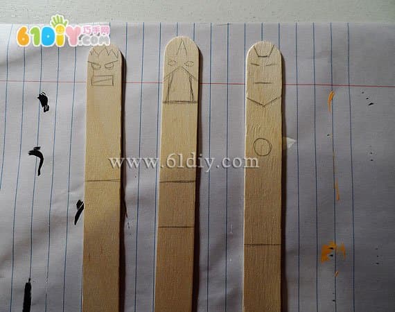 Ice cream bar cartoon fun bookmark making