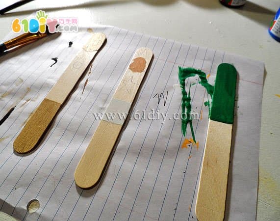 Ice cream bar cartoon fun bookmark making