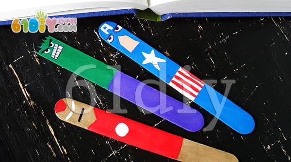 Ice cream bar cartoon fun bookmark making