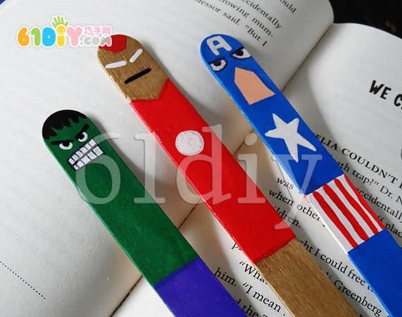 Ice cream bar cartoon fun bookmark making