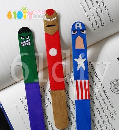 Ice cream bar cartoon fun bookmark making
