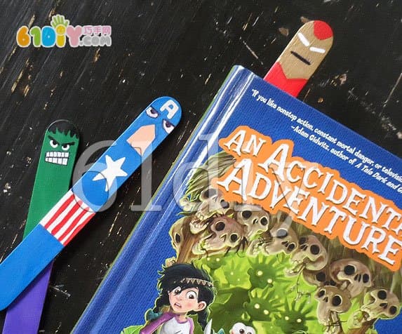 Ice cream bar cartoon fun bookmark making