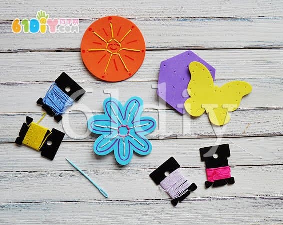 Sponge paper small handmade: beautiful flowers