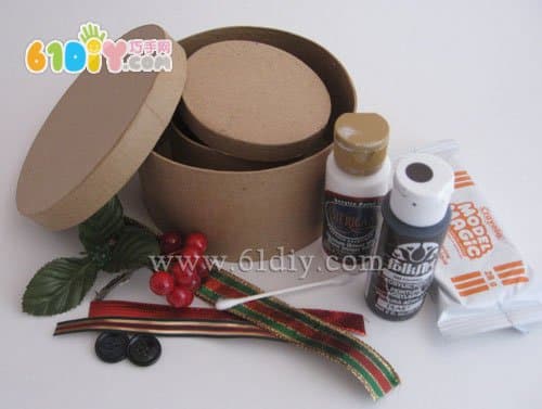Carton snowman handmade