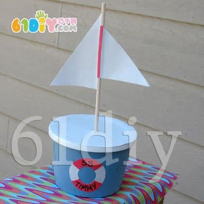 Paper bowl boat making method