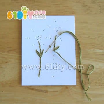 Flower sewing card making