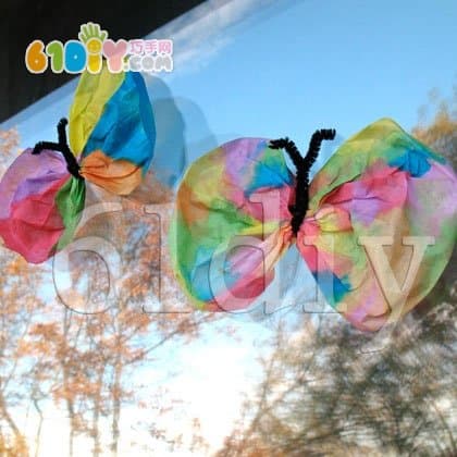 Small class handmade - colorful butterfly