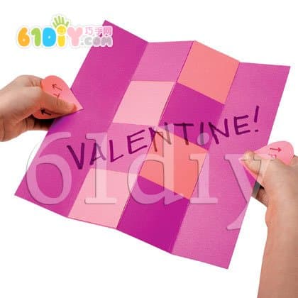 Magical Valentine's Day greeting card handmade