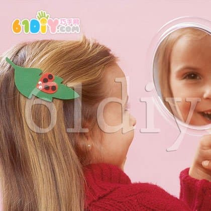 Love ladybug hairpin DIY