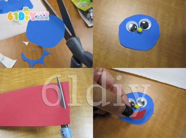 Paper tray caterpillar handmade