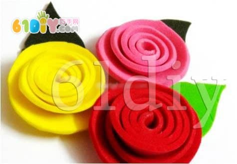 Sponge paper rose handmade