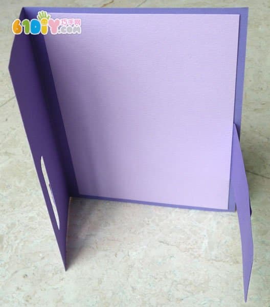 Purple wind card making