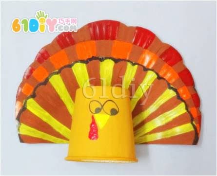 Paper cup tray making turkey