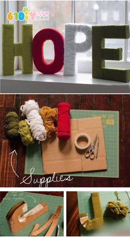 Crochet 3D Letters Craft