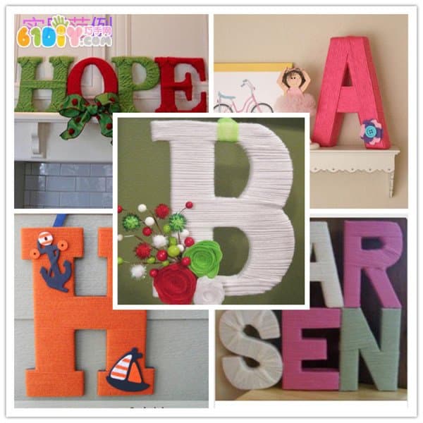 Crochet 3D Letters Craft