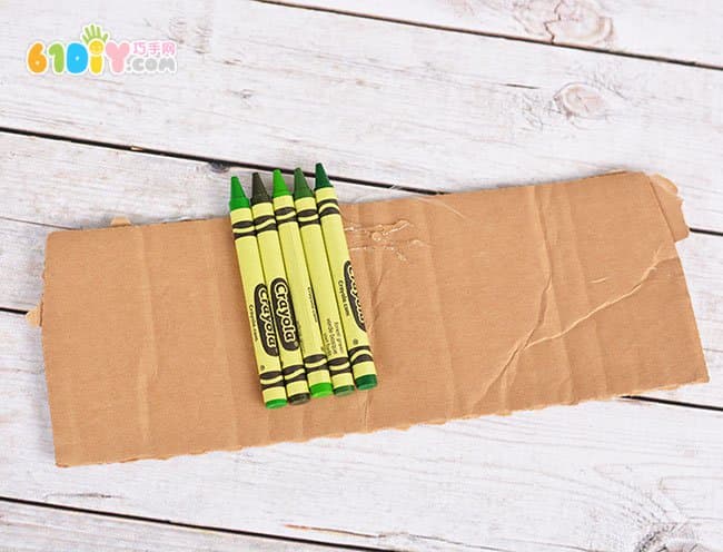 Creative hot melt crayons spring flower decorative painting
