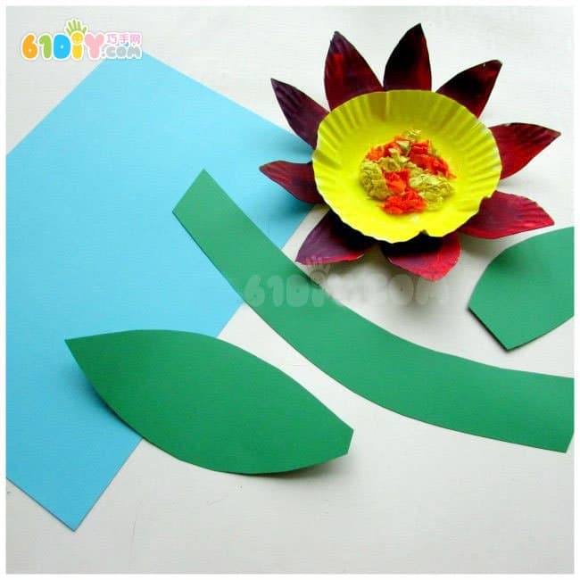 Children's DIY making simple paper flower stickers