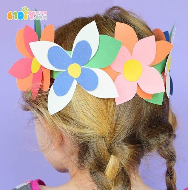 Handmade beautiful corolla in spring