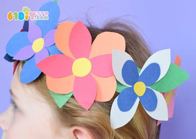 Handmade beautiful corolla in spring