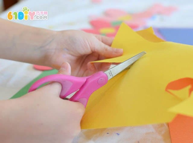 Handmade beautiful corolla in spring
