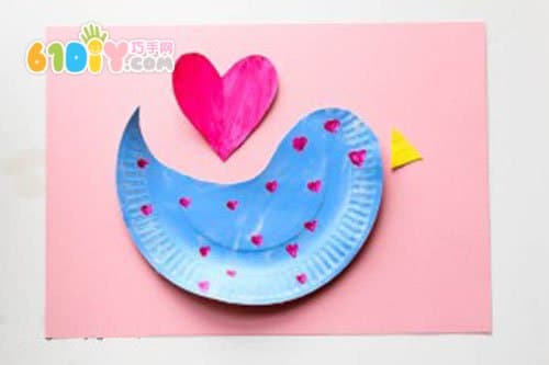 Paper tray handmade cute bird stickers