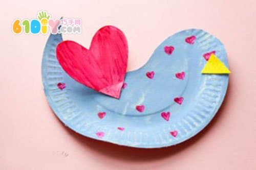 Paper tray handmade cute bird stickers