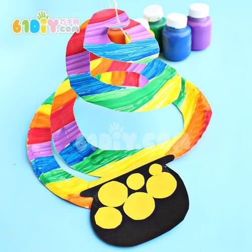 St. Patrick's Day handmade rainbow gold jar ornaments