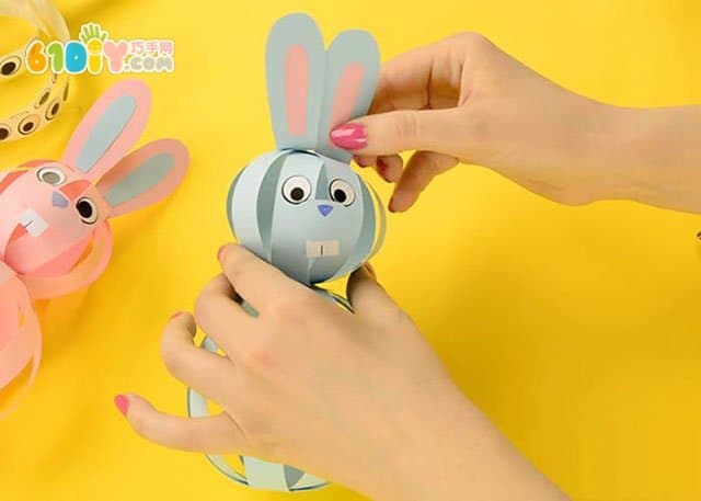 Paper ball handmade Easter three-dimensional rabbit