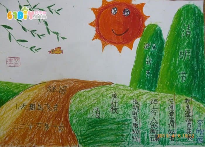 Children's paintings on the Ching Ming Festival