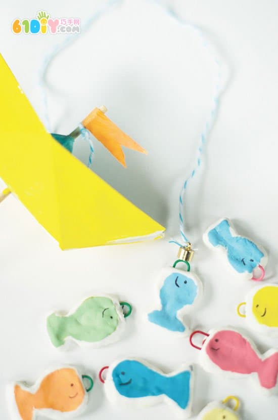 Clay handmade fishing toys