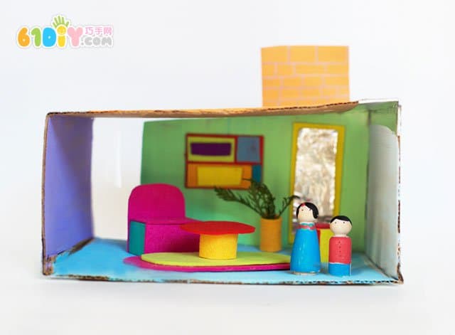 Waste tray making living room scene game props